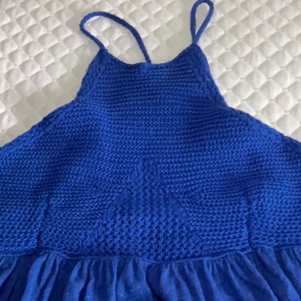 Free People Cross Back Crochet Tank - Picture 6 of 8